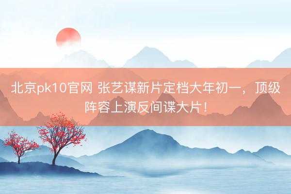 北京pk10官网 张艺谋新片定档大年初一，顶级阵容上演反间谍大片！