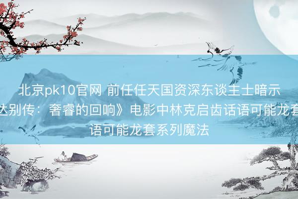 北京pk10官网 前任任天国资深东谈主士暗示,《塞尔达别传:奢睿的回响》电影中林克启齿话语可能龙套系列魔法