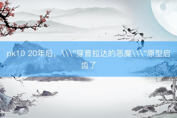 pk10 20年后，\