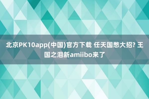 北京PK10app(中国)官方下载 任天国憋大招? 王国之泪新amiibo来了