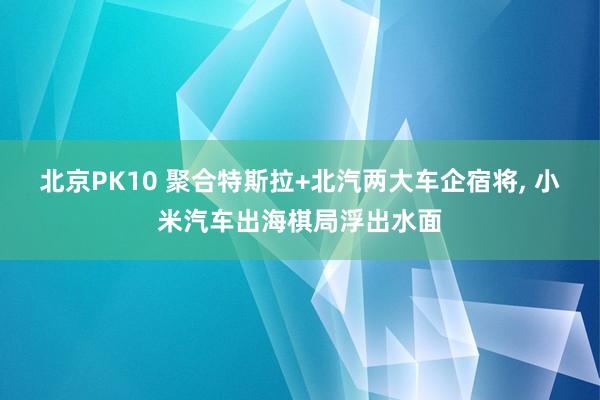 北京PK10 聚合特斯拉+北汽两大车企宿将， 小米汽车出海棋局浮出水面